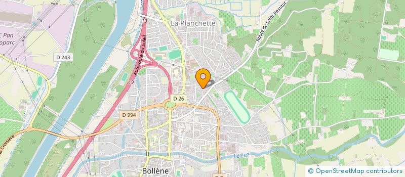 localisation de l'entreprise AUDACE PREVENTION à BOLLENE