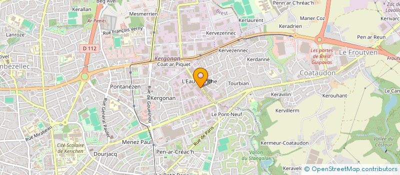 localisation de l'entreprise AUDACE TALENTS à BREST