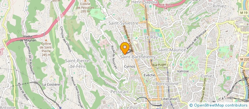localisation de l'entreprise AUDACLE à NICE