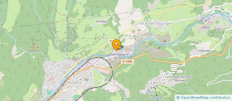 localisation de l'entreprise AUDALIAN  MODANE