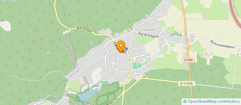 localisation de l'entreprise AUDALIX  CONDETTE