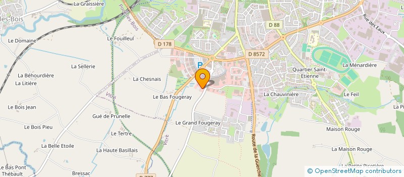 localisation de l'entreprise AUDALLIANCE  VITRE