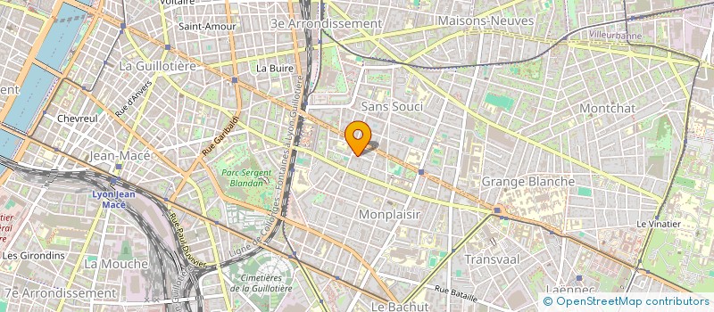 localisation de l'entreprise AUDALY  LYON