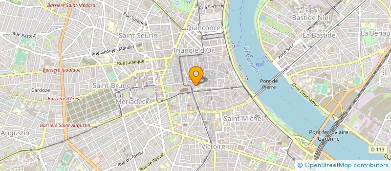 localisation de l'entreprise AUDAM à BORDEAUX