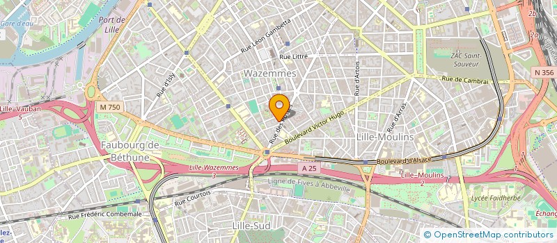 localisation de l'entreprise AUDAMEKA à LILLE