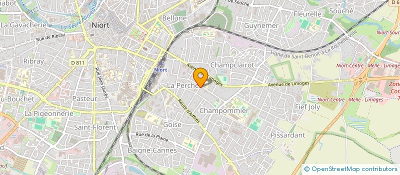 localisation de l'entreprise AUDAROMA à NIORT