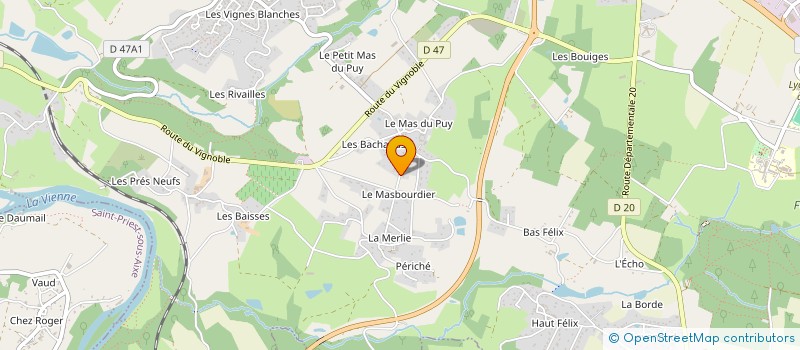 localisation de l'entreprise AUDAS  VERNEUIL-SUR-VIENNE