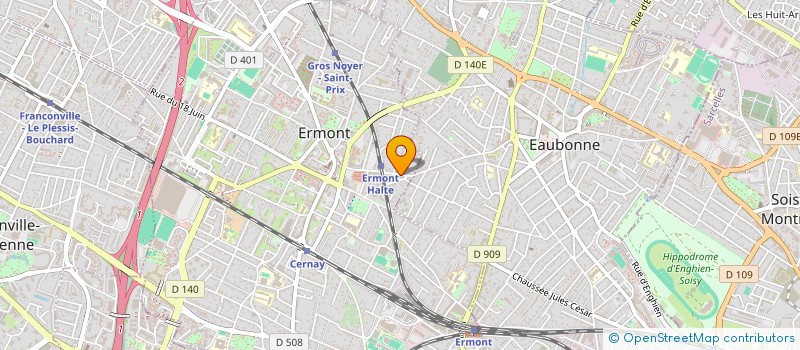 localisation de l'entreprise AUDASSIA à ERMONT