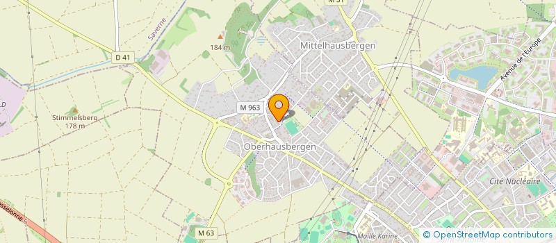 localisation de l'entreprise AUDAX à OBERHAUSBERGEN