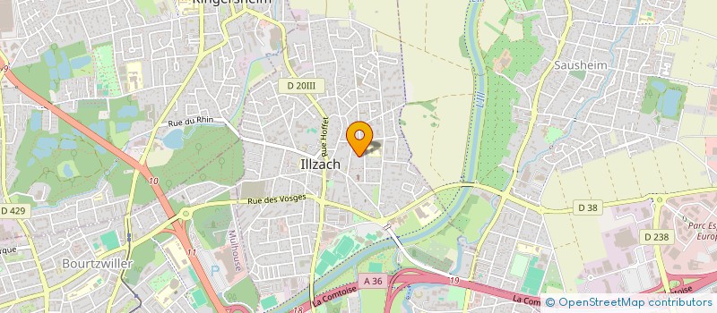 localisation de l'entreprise AUDAX D'ALSACE VELO LOISIRS  ILLZACH