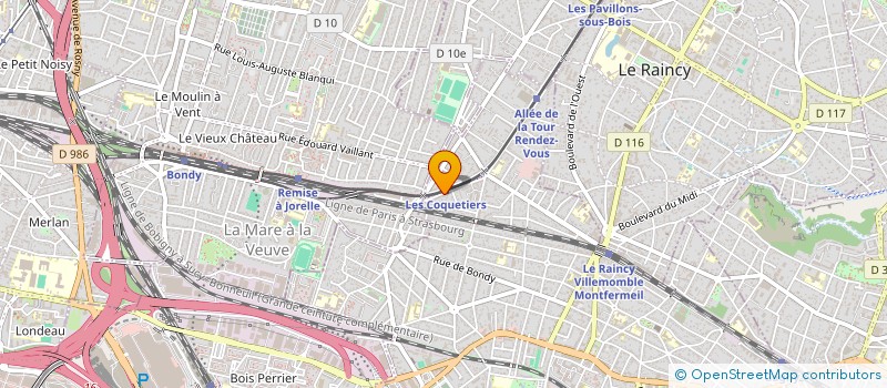 localisation de l'entreprise AUDAX GESTION  ROSNY-SOUS-BOIS