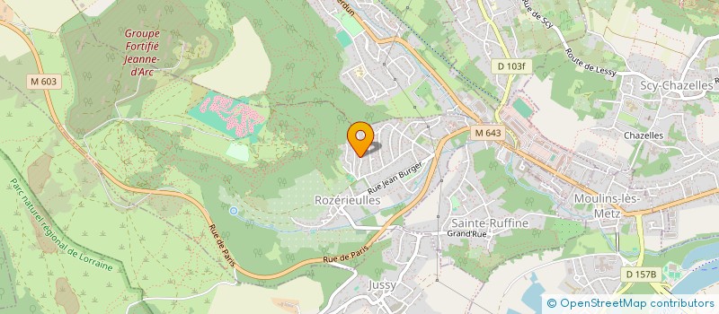 localisation de l'entreprise AUDAX MARLY  ROZERIEULLES