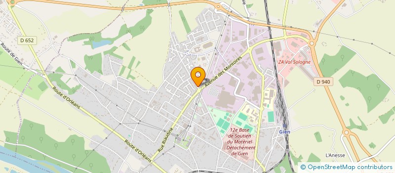 localisation de l'entreprise AUDAX RANDO GIEN à GIEN