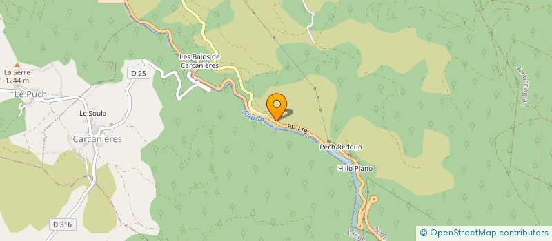 localisation de l'entreprise AUDAX VIRTUS  ESCOULOUBRE