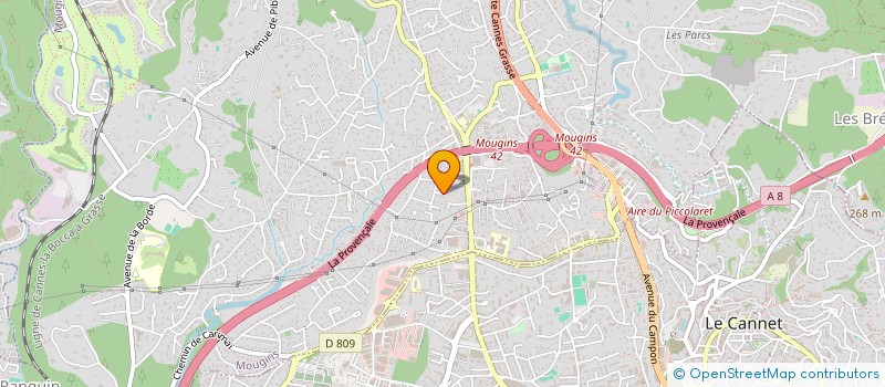 localisation de l'entreprise AUDAXIE SOC INTERNATIONALE IMMOBILIERE à MOUGINS