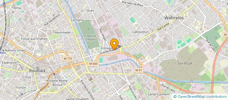 localisation de l'entreprise AUDAXIS  ROUBAIX