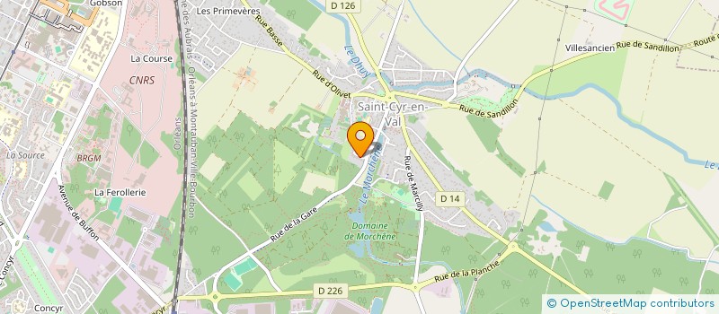 localisation de l'entreprise AUDAXLEAD à SAINT-CYR-EN-VAL