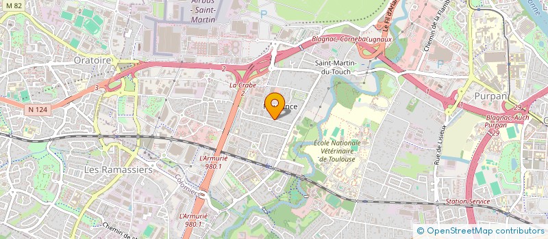 localisation de l'entreprise AUDE à TOULOUSE
