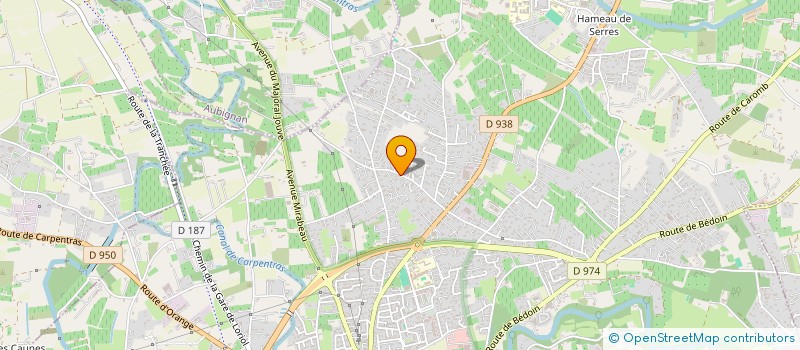 localisation de l'entreprise AUDE  CARPENTRAS