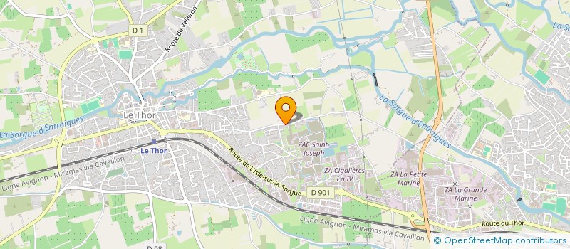 localisation de l'entreprise AUDE  LE THOR