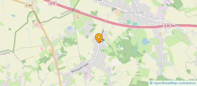 localisation de l'entreprise AUDE  BEUVRY-LA-FORET