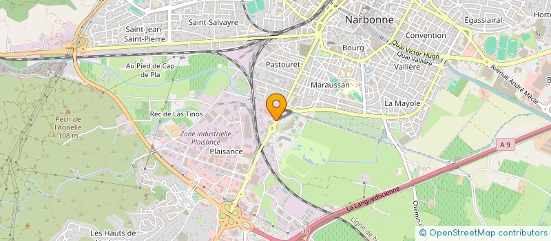 localisation de l'entreprise AUDE AUTO SERVICES  NARBONNE