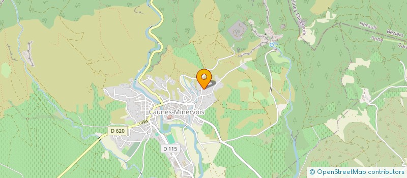 localisation de l'entreprise AUDE CLIM  CAUNES-MINERVOIS