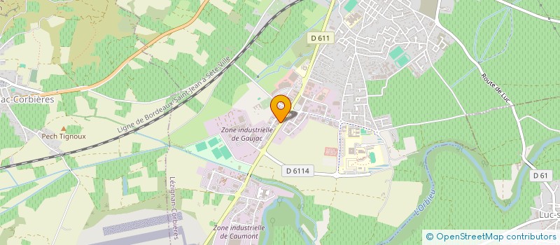 localisation de l'entreprise AUDE COMPOSITES à LEZIGNAN-CORBIERES