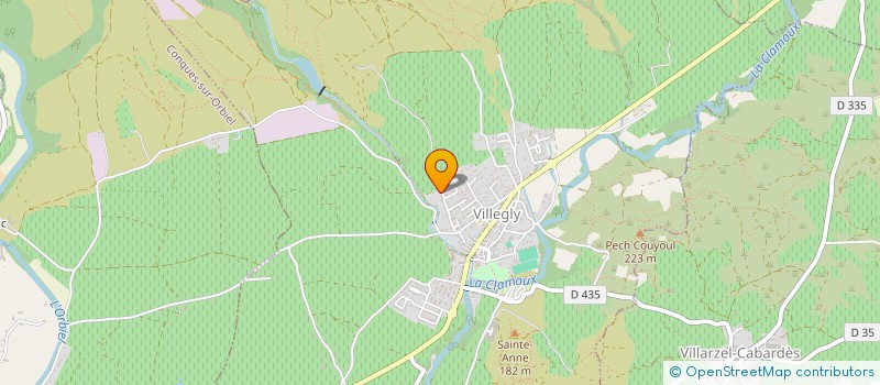 localisation de l'entreprise AUDE CONFORT THERMIQUE  VILLEGLY