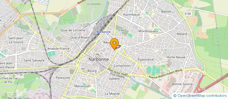 localisation de l'entreprise AUDE COORDINATION à NARBONNE
