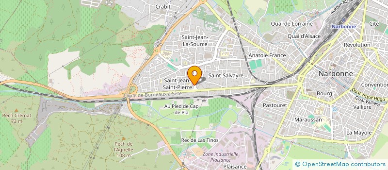 localisation de l'entreprise AUDE COURTAGE ET FINANCE à NARBONNE