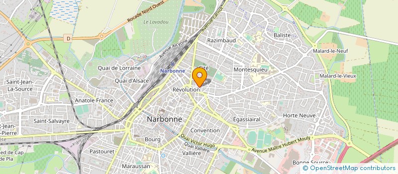 localisation de l'entreprise AUDE DENTAL  NARBONNE