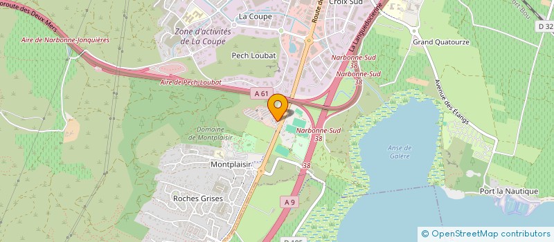 localisation de l'entreprise AUDE'DOG  NARBONNE