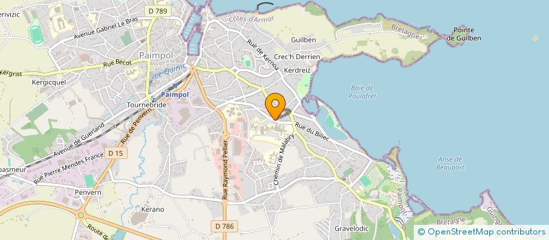 localisation de l'entreprise AUDE ET JULIE  PAIMPOL