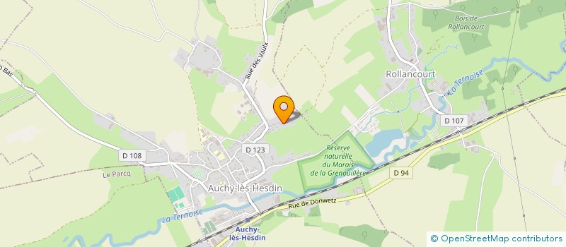 localisation de l'entreprise AUDE ET SOPHIE  AUCHY-LES-HESDIN