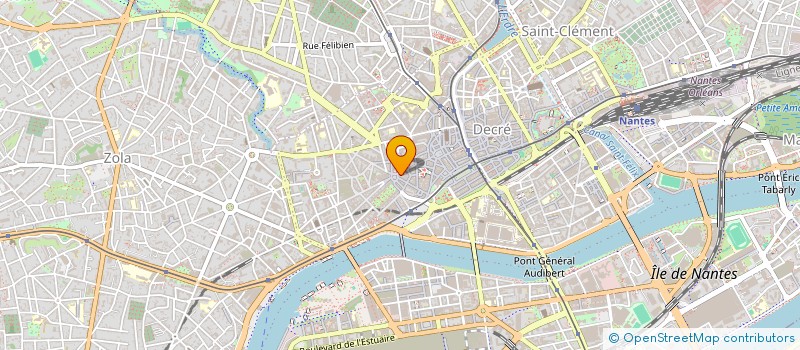 localisation de l'entreprise AUDE FINANCES à NANTES