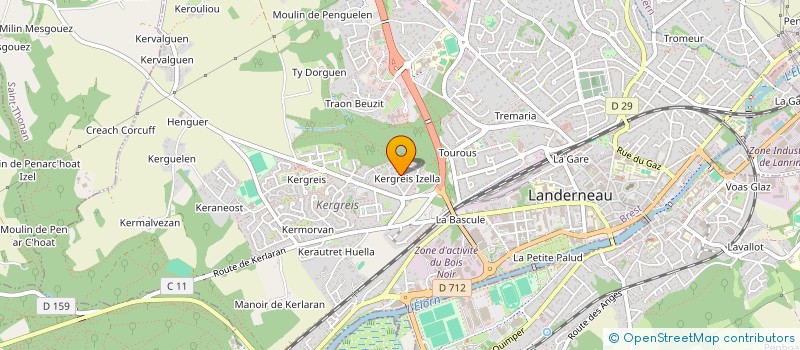 localisation de l'entreprise AUDE FIT COACH  LANDERNEAU