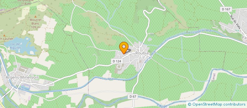 localisation de l'entreprise AUDE FUNERAIRE SERVICES  ROUBIA