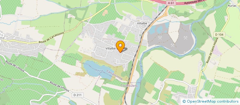 localisation de l'entreprise AUDE HABITAT CONSEILS à CARCASSONNE