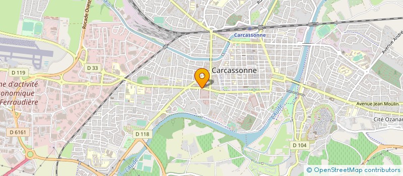 localisation de l'entreprise AUDE INTERIM à CARCASSONNE