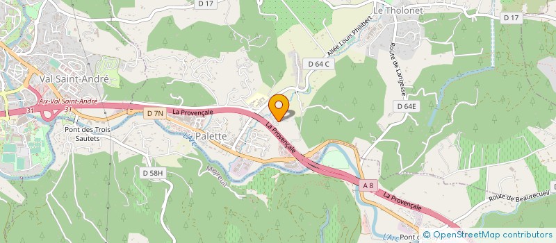 localisation de l'entreprise AUDE LABO  BEAURECUEIL