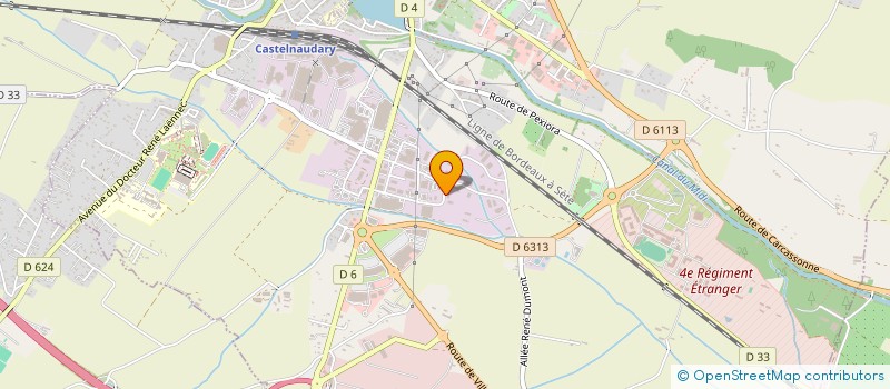 localisation de l'entreprise AUDE MATERIELS BTP à CASTELNAUDARY