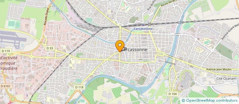 localisation de l'entreprise AUDE MINERVOIS DIAGNOSTICS IMMOBILIERS à CARCASSONNE