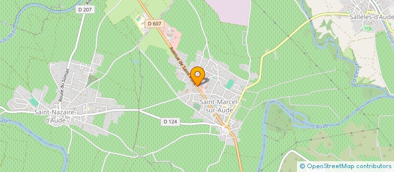 localisation de l'entreprise AUDE PIECES AUTO  SAINT-MARCEL-SUR-AUDE