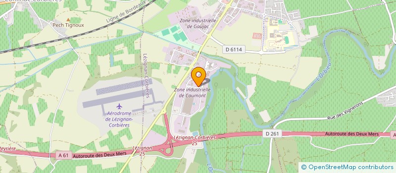 localisation de l'entreprise AUDE PLASTIQUE à LEZIGNAN-CORBIERES