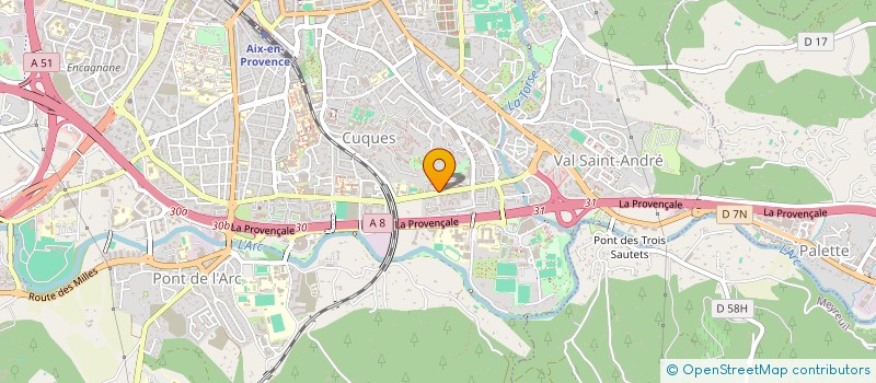 localisation de l'entreprise AUDE REICHART SELARL à AIX-EN-PROVENCE