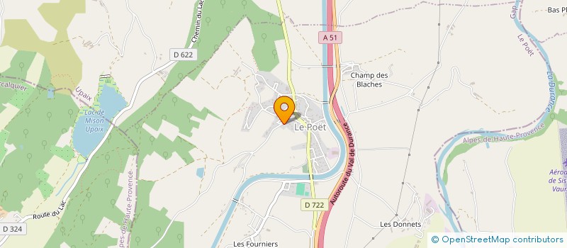localisation de l'entreprise AUDE SOCIETE D EXPLOITATION à LE POET