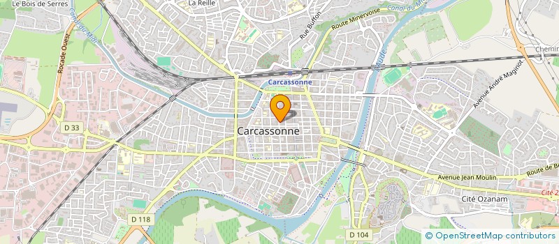 localisation de l'entreprise AUDE SUD CONSTRUCTIONS  CARCASSONNE