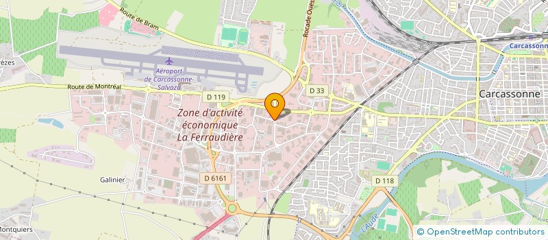 localisation de l'entreprise AUDE TRANSPORTS SERVICES  CARCASSONNE