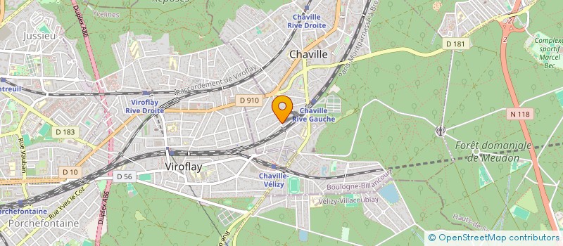 localisation de l'entreprise AUDE VERET HOLDING à CHAVILLE